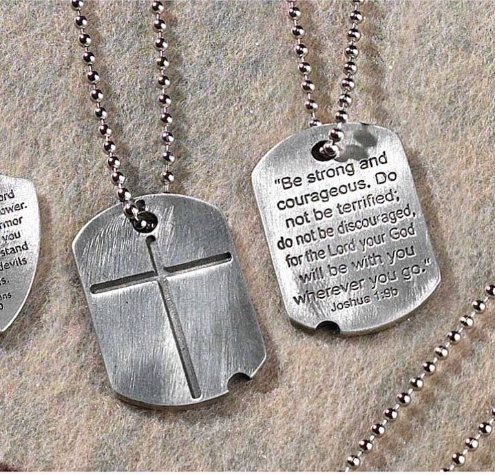 Pewter Dog tag Necklace